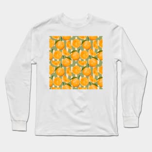 Orange pattern Long Sleeve T-Shirt